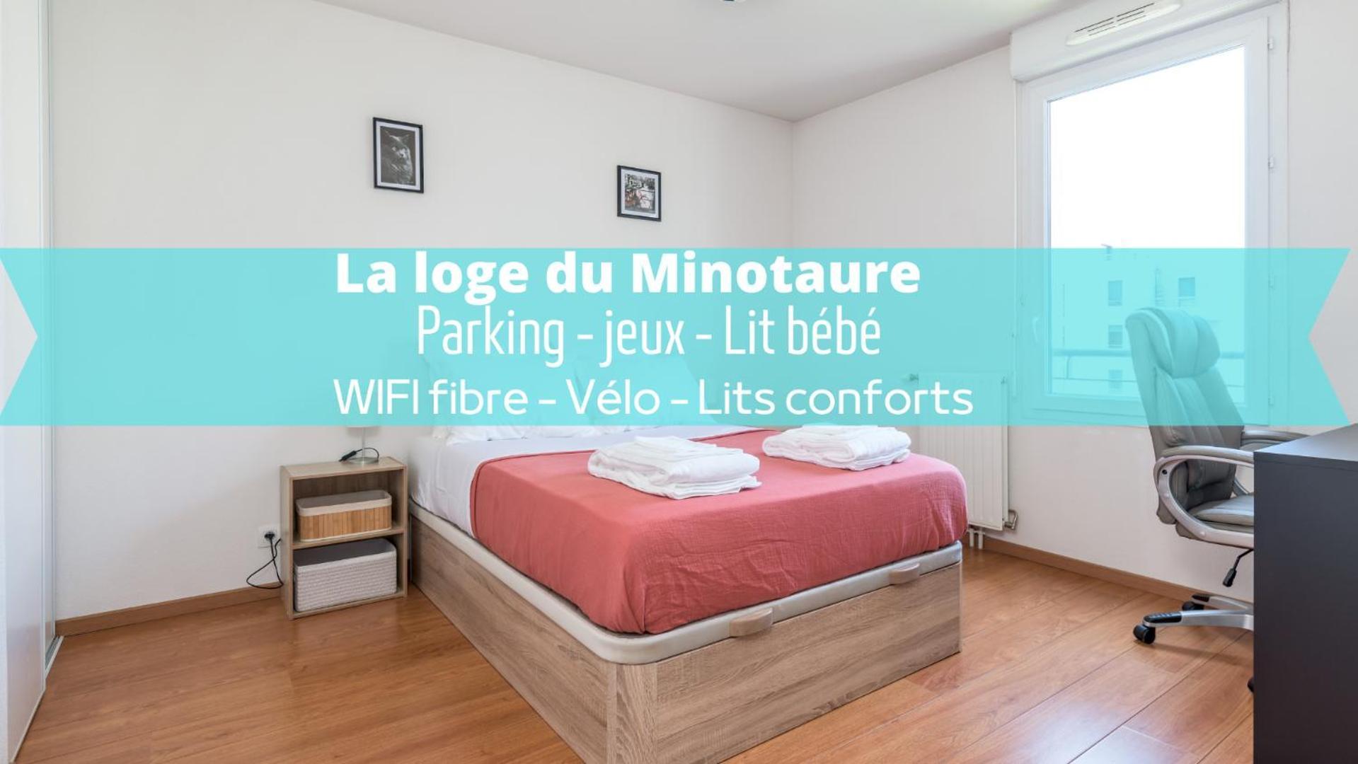 Appartement La loge du Minotaure, cosy, parking et bureaux à Toulouse Extérieur photo